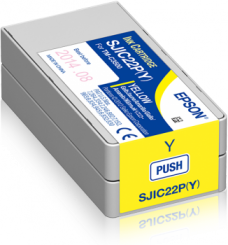 SJIC22P(Y): Ink cartridge for Epson ColorWorks C3500 (yellow) 