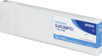 SJIC26P(C): Tintenpatrone für Epson ColorWorks C7500 (Cyan) 