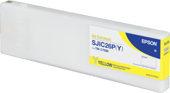 SJIC26P(Y): Ink cartridge for Epson ColorWorks C7500 (Yellow) 