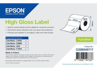 High Gloss Label 102 x 51mm, 2310 label 