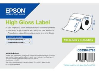 High Gloss Label 210 x 297mm, 194 label 