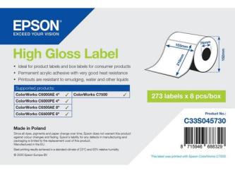 High Gloss Label 105 x 210mm, 273 label 