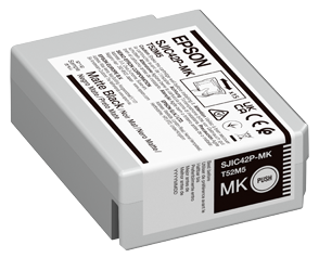EPSON SJIC42P-MK / C13T52M540 Tintenpatrone für ColorWorks CW-C4000e (schwarz matt) 