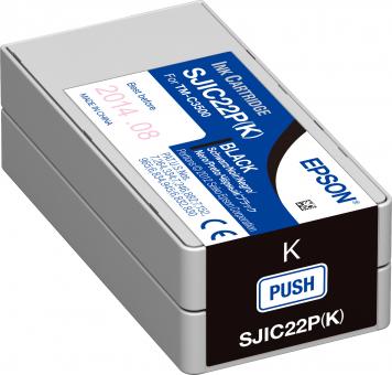 SJIC22P(K): Tintenpatrone für Epson ColorWorks C3500 (schwarz) 
